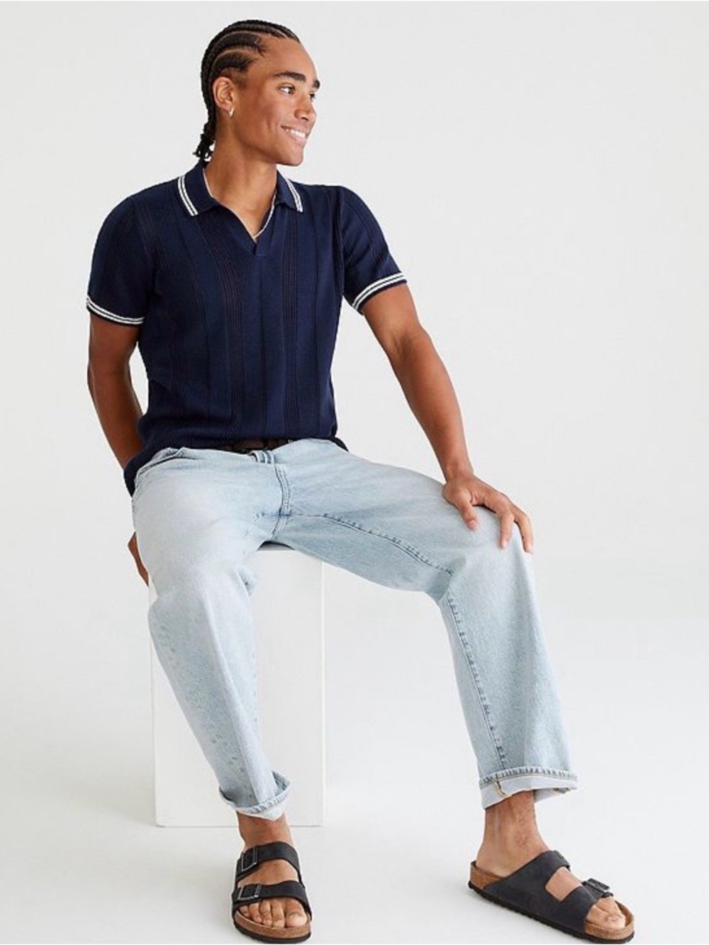 Men's Aeropostale Short Sleeve Sweater Polo